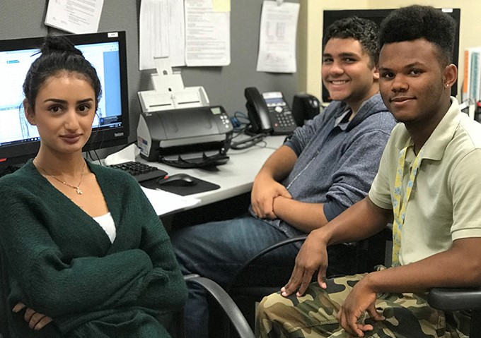 Volunteers with Docuware - one col crop